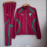 2026-27 Morocco Red Windbreaker Tracksuit