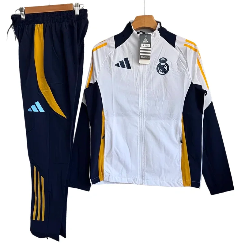 2026-27 Mens Real Madrid White Windbreaker Tracksuit