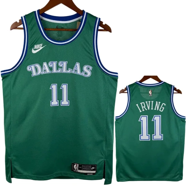 25-26 Dallas Mavericks IRVING #11 Green Retro Top Quality Hot Pressing NBA Jersey