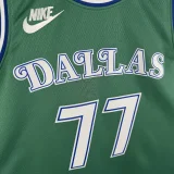 25-26 Dallas Mavericks DONCIC #77 Green Retro Top Quality Hot Pressing NBA Jersey