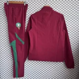 2026-27 Morocco Red Windbreaker Tracksuit