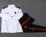 2025-26 Kids AC Milan White  Half Pull Tracksuit  #E25222