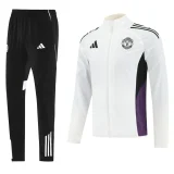 2025-26 Mens Manchester United white windbreaker suit