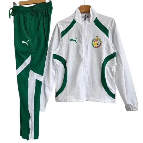 2025-26 Senegal White Windbreaker Tracksuit