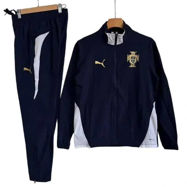2026-27 Portugal Royal Blue Windbreaker Tracksuit