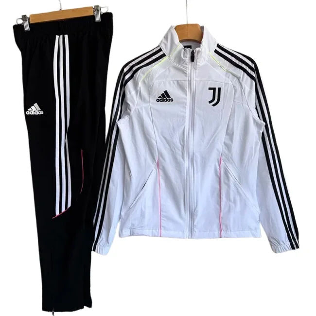 2025-26 Mens Juventus White Windbreaker Tracksuit