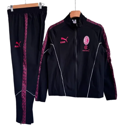 2026-27 AC Black Windbreaker Tracksuit