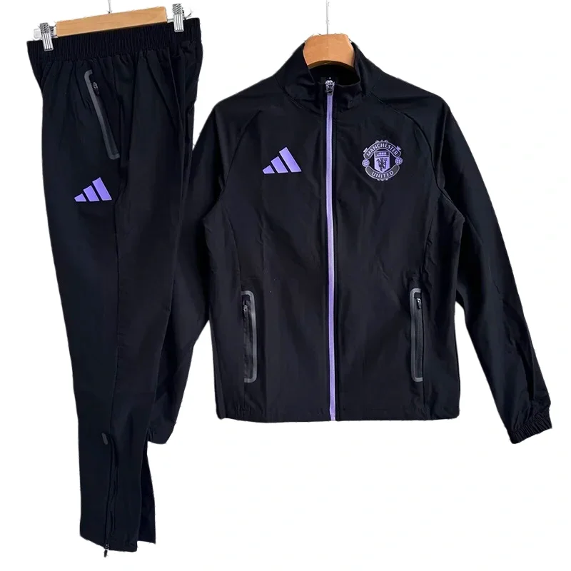 2026-27 Manchester United Black Windbreaker Tracksuit