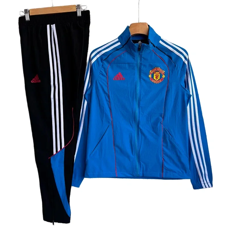 2025-26 Mens Manchester United Blue Windbreaker Tracksuit