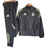 2025-26  Real Madrid  Dark Grey Windbreaker Tracksuit