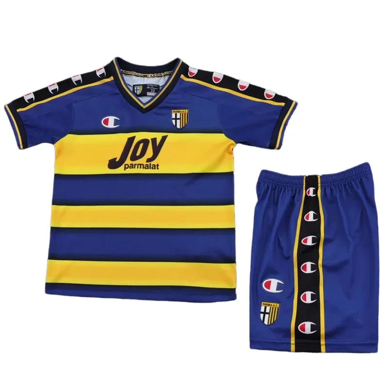 2001-2002 Kids Parma Home  Retro Soccer Jersey