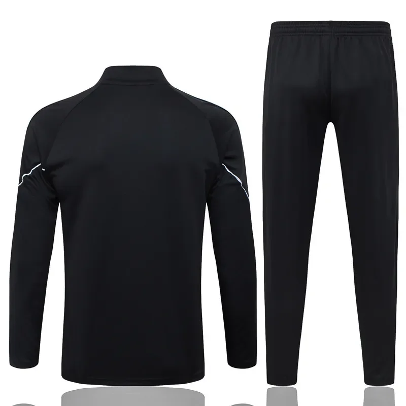 2025-26  Mens Manchester City Black Half Pull Tracksuit #B25154