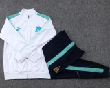 2025-26 Kids Marseille White  Jacket Tracksuit  #E25233