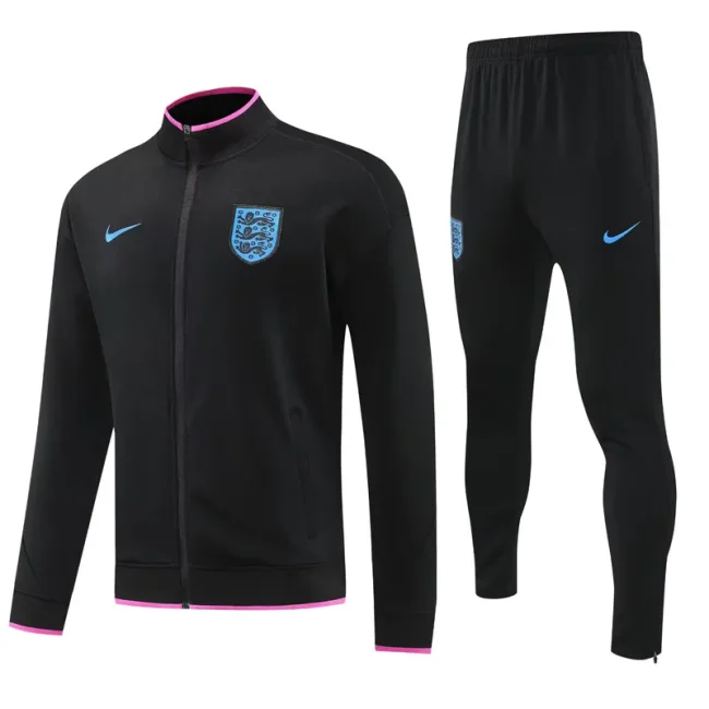2025-26 England Black Jacket Tracksuit