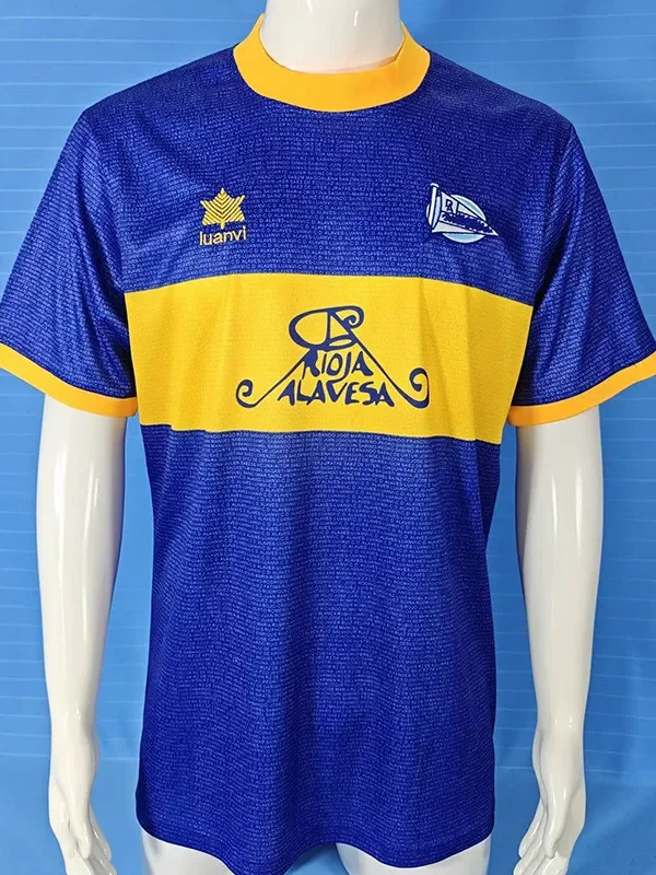 2000-2001 Deportivo Alaves UEFA Cup Final Retro Soccer Jersey