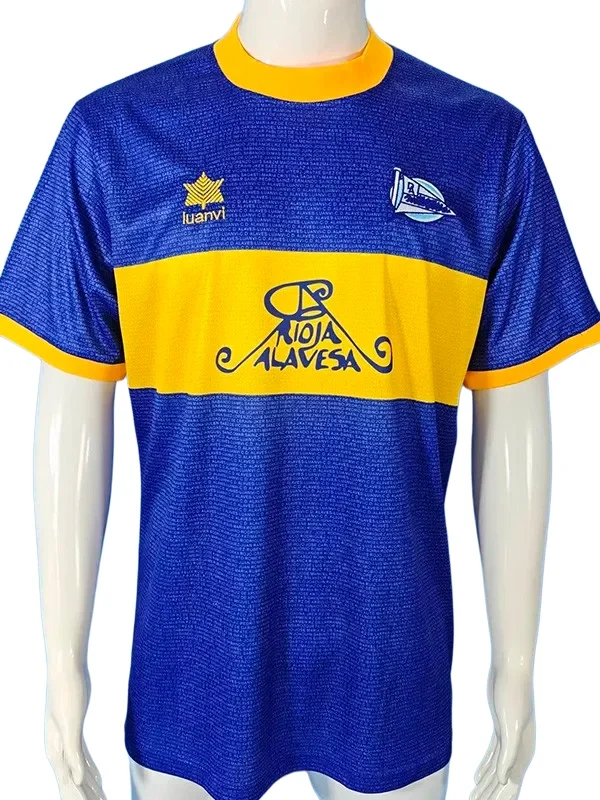 2000-2001 Deportivo Alaves UEFA Cup Final Retro Soccer Jersey