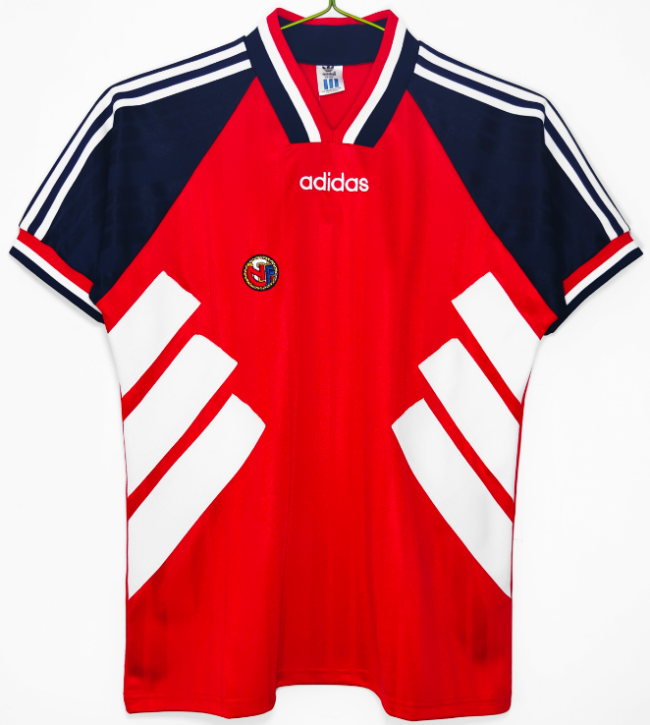 1994-95 Mens  Norway home retro soccer jersey
