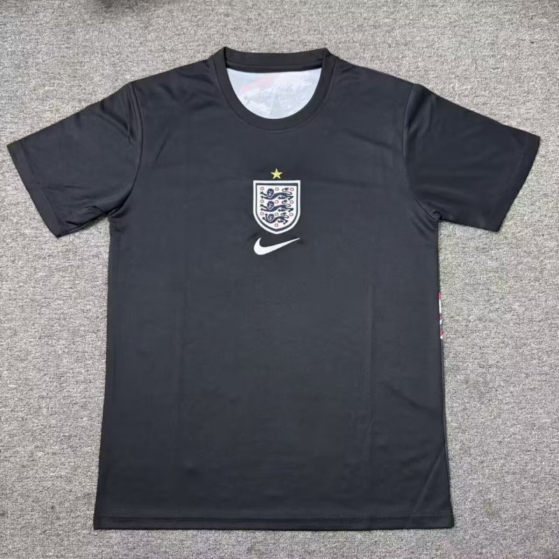 2026-27 Mens England Black Goalkeeper Fans Soccer Jersey