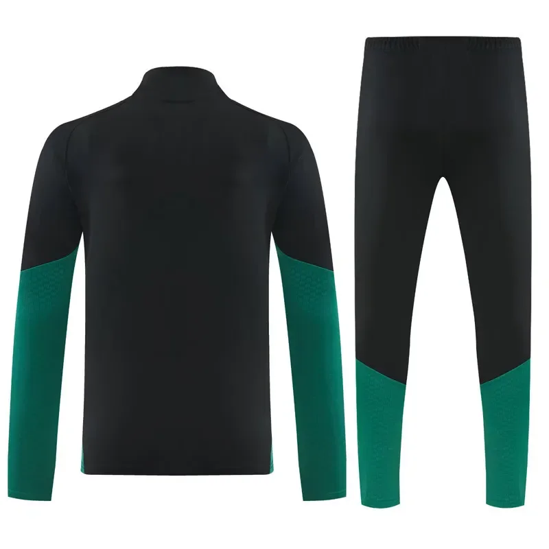 2026-27 Mens Mexico Black Half Pull Tracksuit