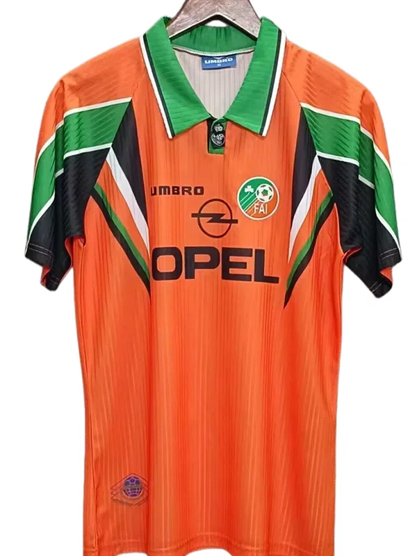 1997-98 Mens Ireland Home  Retro soccer Jersey