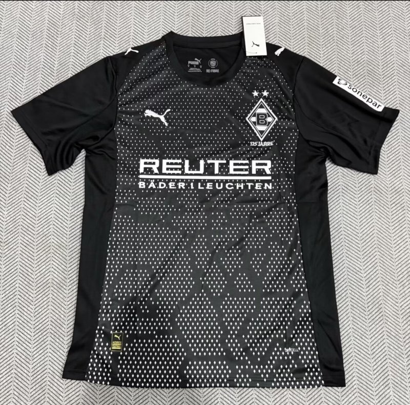 2025/26 Mens Monchengladbach Third away black soccer jersey