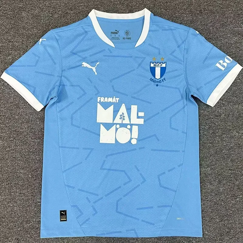 2025-26 Mens Malmo（malmö） FF home blue soccer jersey