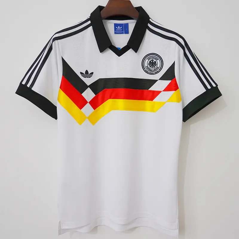 1988-90 Mens Germany Home Retro Soccer Jersey