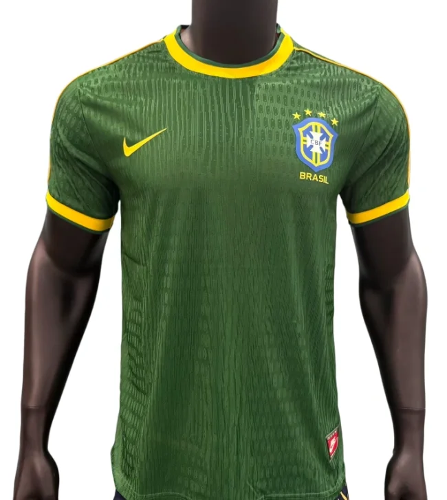 2026-27 Mens Brazil Special Edition green Player version soccer jersey