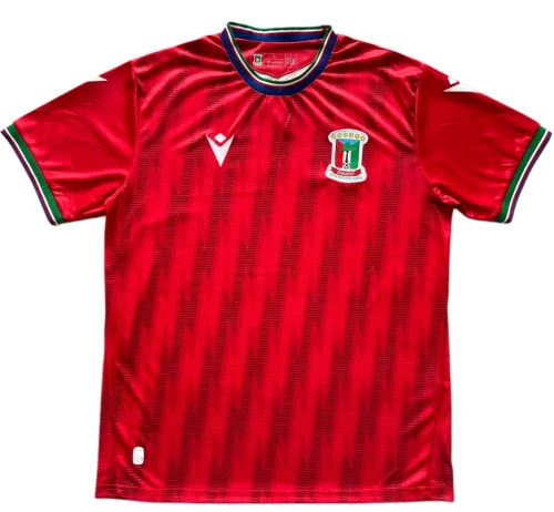 2025-26 Mens Guinea home red Soccer Jersey