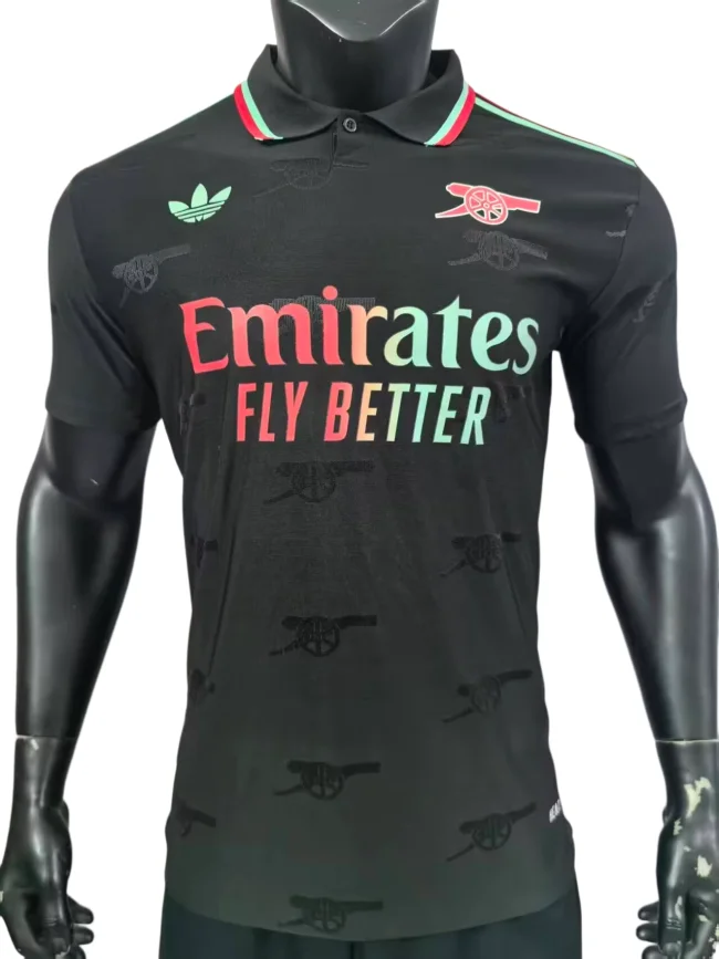 2026-27 Mens  Arsenal black polo Player Version Soccer Jersey