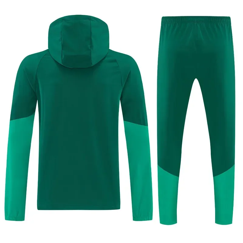 2026-27 Mens Algeria Green Hoodie Jacket Tracksuit