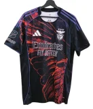 2025-26 Benfica x Vhils Special Edition Black Red Eagle Wing Kit soccer Jersey