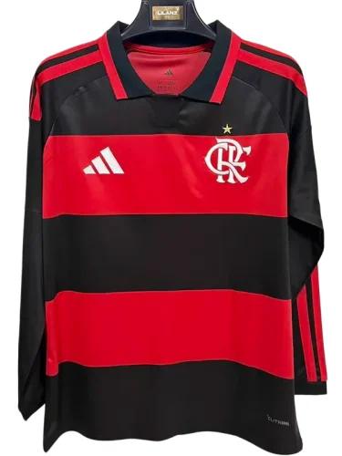 2026-27 Mens Flamengo home  long sleeve soccer  Jersey