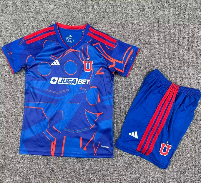 2026-27 Kids Universidad de Chile home blue Soccer Jersey