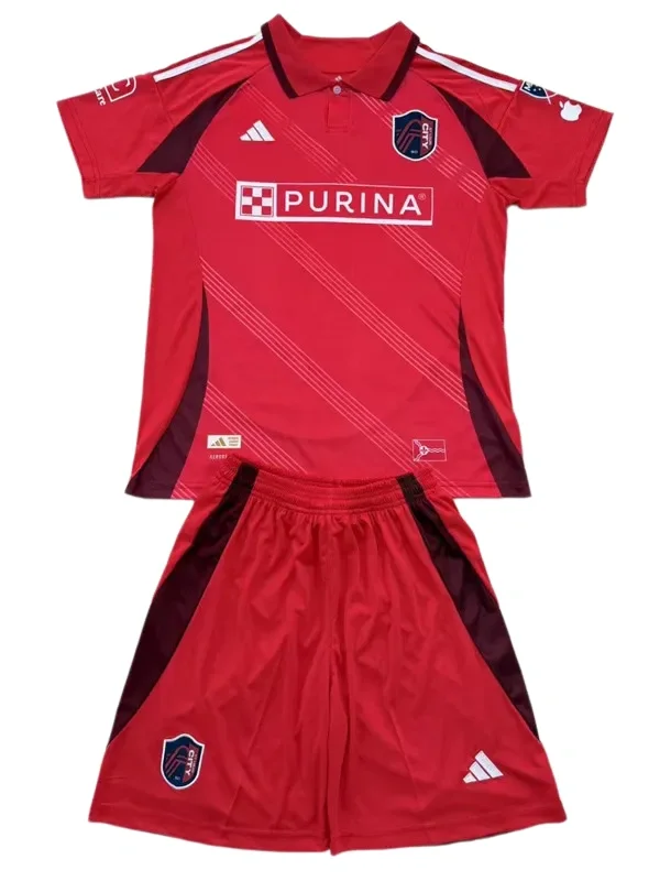2025-26 Kids ST Louis City Home Fans Soccer Jersey