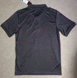 2025-26 Real Madrid Black Polo Short Sleeve Soccer Jersey - Ronaldo #7