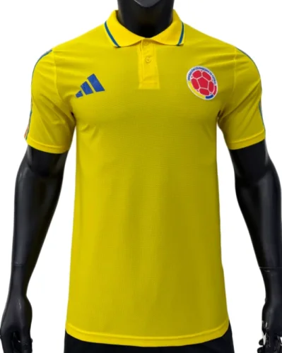 2026-27 Colombia Yellow Polo  Player version Soccer Training Jersey