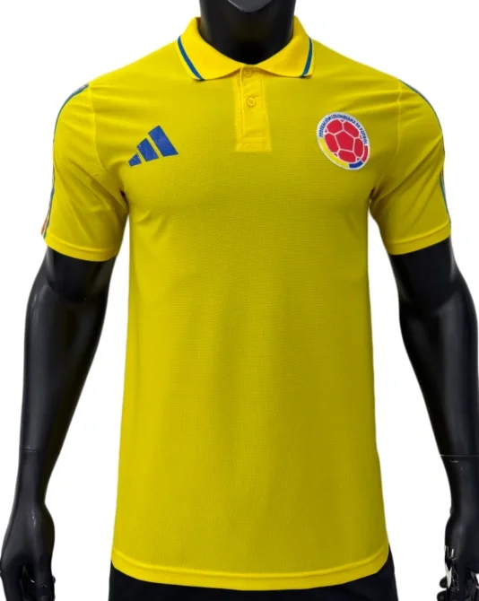 2026-27 Colombia Yellow Polo  Player version Soccer Training Jersey