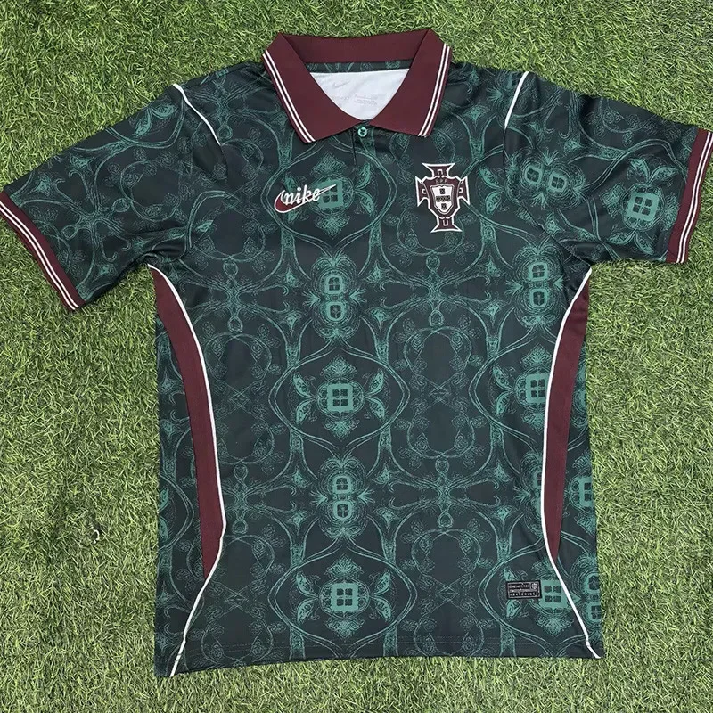 2026-27 Portugal Green Black Polo Joint Edition Training Shirt