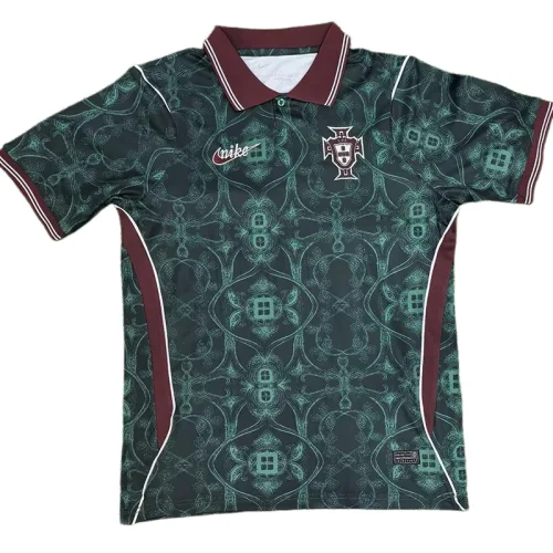 2026-27 Portugal Green Black Polo Joint Edition Training Shirt