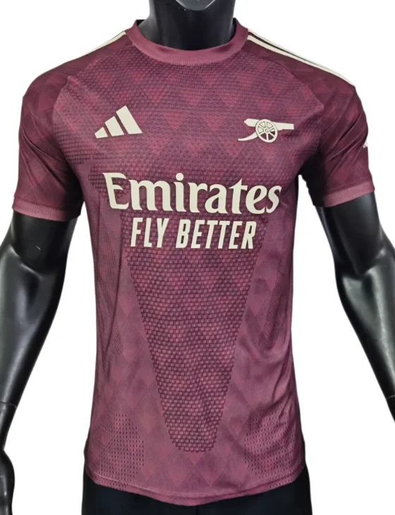 2026-27 Arsenal Maroon Third Away  Player version Soccer Jersey