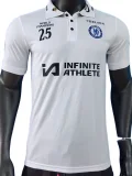 2025-26 Mens Chelsea  White Classic Polo Player version Soccer Jersey