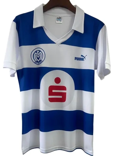 1990 Mens Duisburg FC Home Retro Soccer Jersey