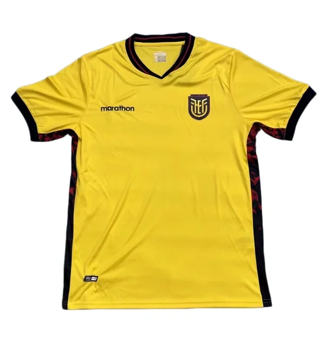 2026-27 Mens Ecuador home yellow Soccer Jersey