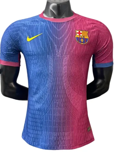 2026-27 Mens Barcelona Special Edition Blue Red  Player version soccer Jersey