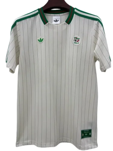 2025-26 Algeria White Casual Edition Fans Training Shirt