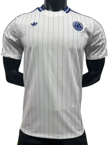 2025-26 Colombia White Casual Edition Fans Training Shirt