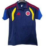 2026-27 Colombia Royal Blue Polo Short Sleeve Fans Shirt