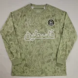2025-26 Palestina FC Light Green Long Sleeve Training Shirt (Arabic)Palestine