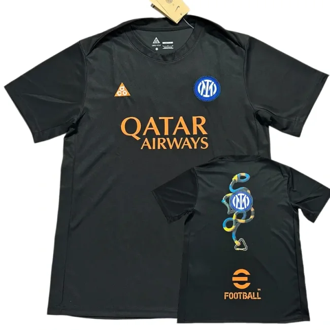 2025-26 Inter Milan Black CG Training Soccer Jersey